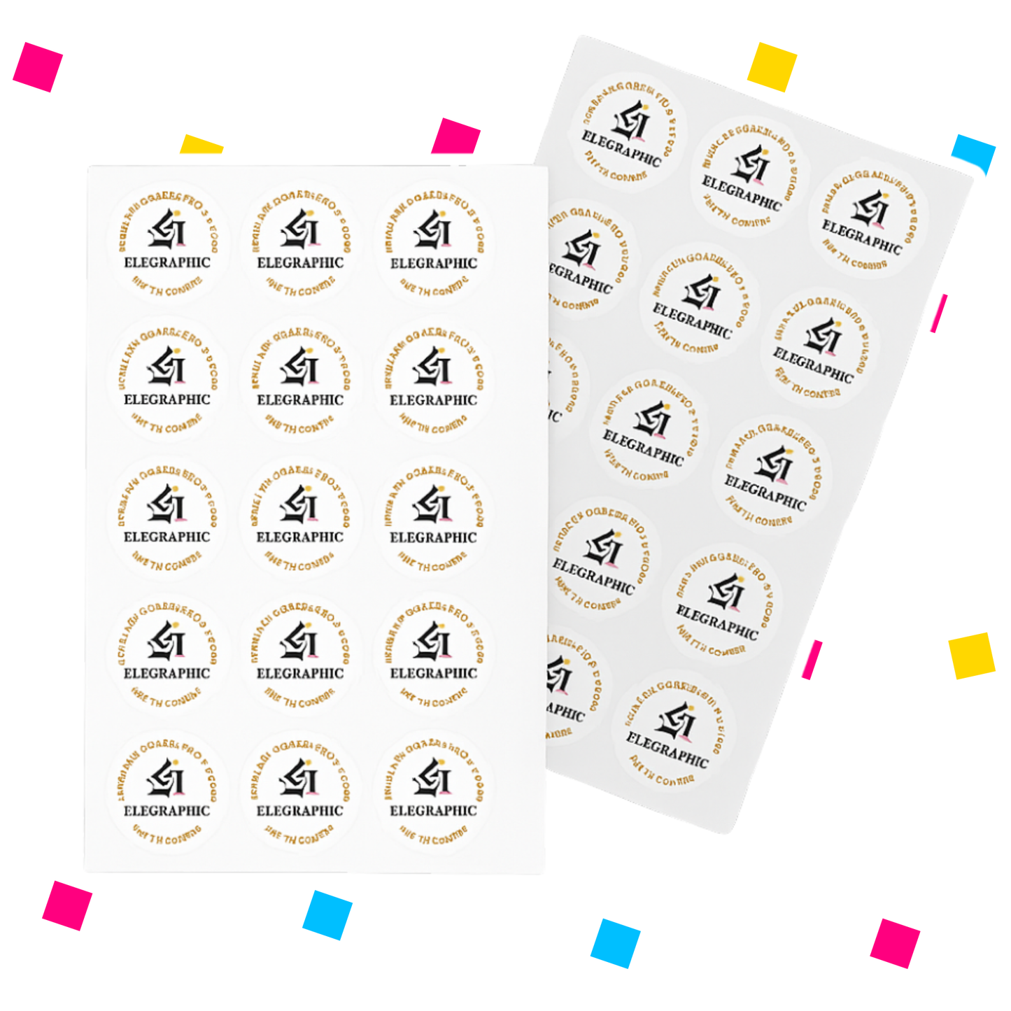 Stikers en Hoja