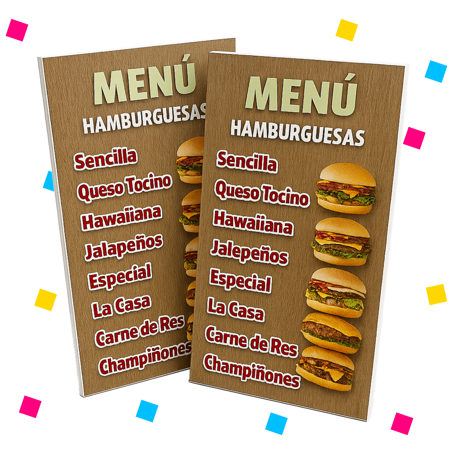 Carta Restaurant Rígida