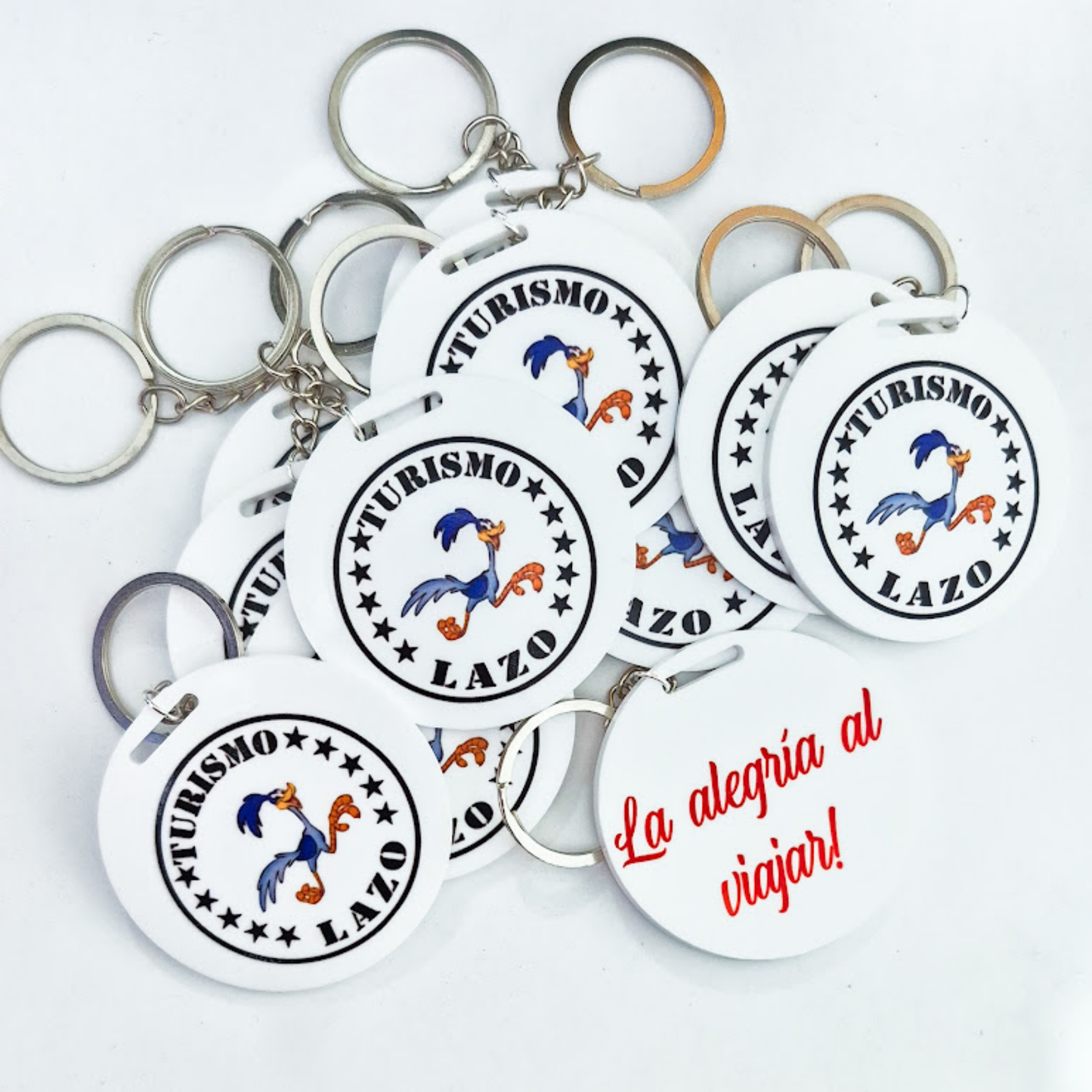 Llavero Acrílico Cuadrado 5cm.