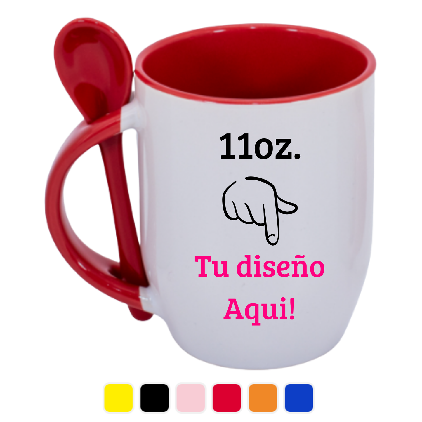 Tazón con cuchara 11oz.