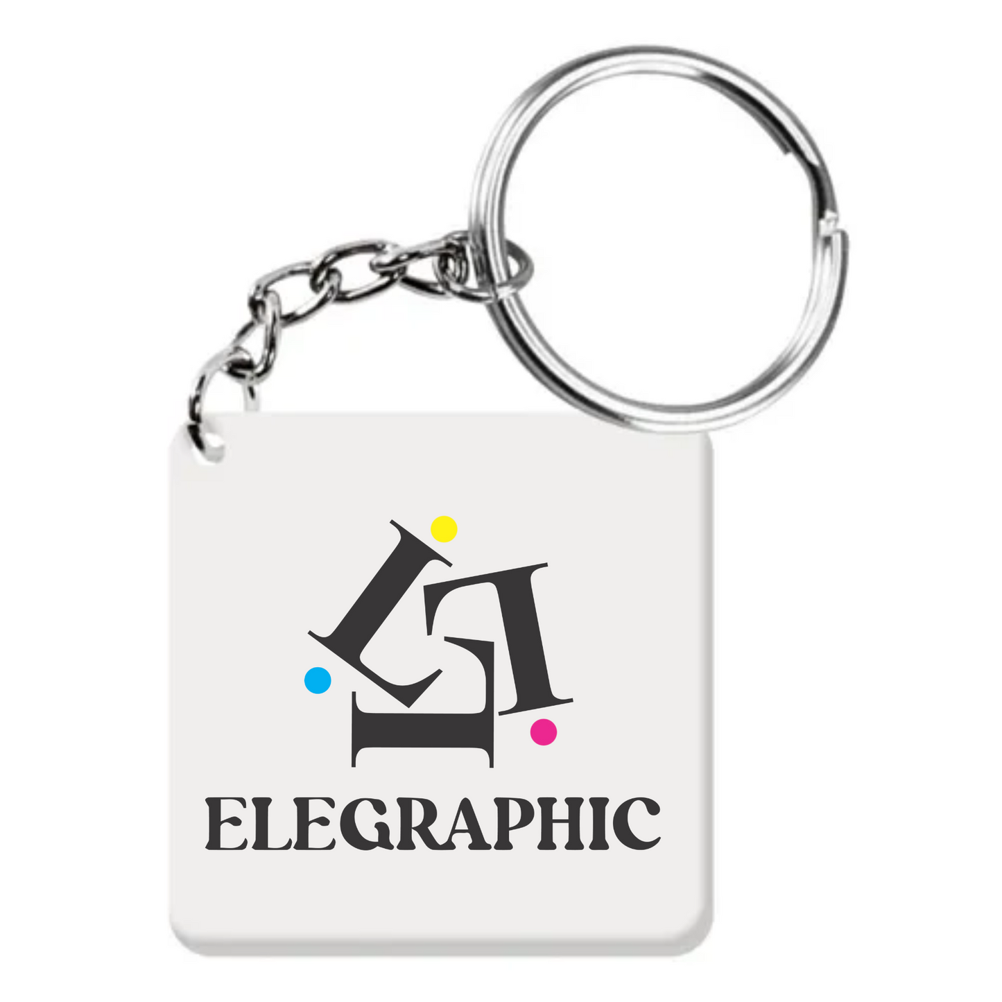 Llavero Acrílico Cuadrado 5cm.