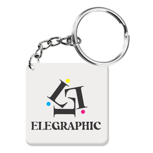 Llavero Acrílico Cuadrado 5cm.