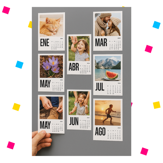 Calendario imantado mensual