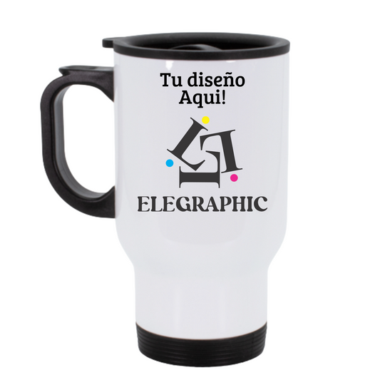 Mug termico blanco 14oz.